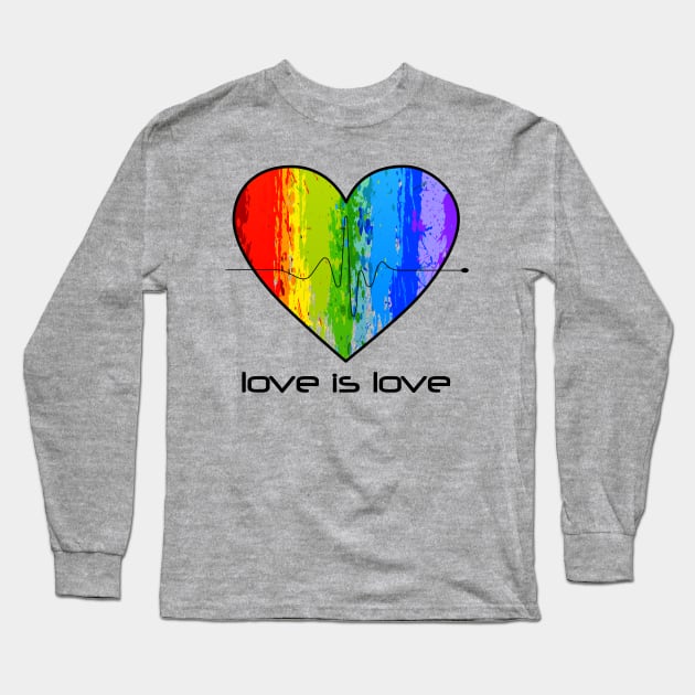 Pulse (Love is Love) Long Sleeve T-Shirt by JasonLloyd